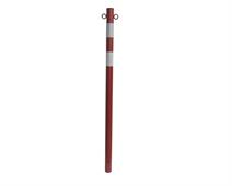 PALETTO PARAPEDON.INTERRATO ROSSO D. mm50 H.Cm120 c.ANELLIeFASCE B.
