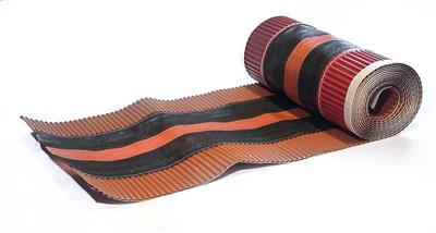 SOTTOCOLMO ALLU-PRO ROSSO MATTONE RAL 8004 L.400mm Rt. 5Mt