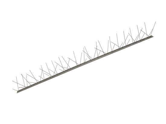 DISSUASORE PLURISPILLO INOX BASE RIGIDA 80 aghi  Sc.Mt. 25