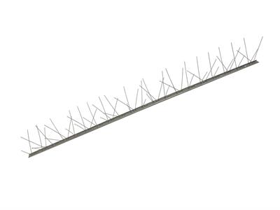 DISSUASORE PLURISPILLO INOX BASE RIGIDA 80 aghi  Sc.Mt. 25